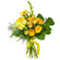 Желтый букет из роз и хризантем. Гаага